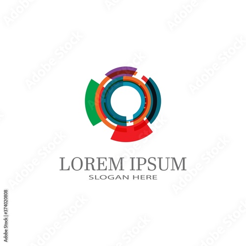  Vector illustration Business Abstract Circle icon