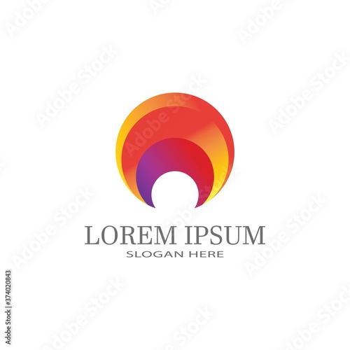  Vector illustration Business Abstract Circle icon