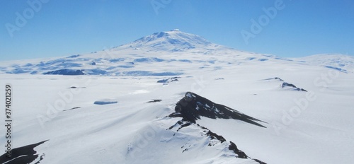 Mount Erebus from Castle Rock Antarctica near McMurdo Station photo