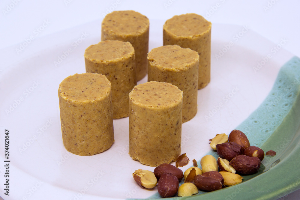 Pacoquinha. Brazilian traditional peanut candy. Pacoquinha. Brazilian traditional peanut candy.