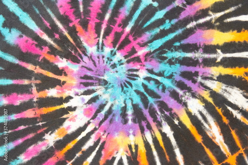 rainbow spiral tie dye colorful pattern.