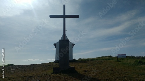 cross on the top of the hill