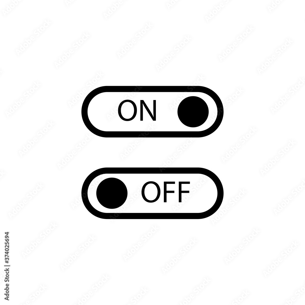 on off button Stock Vector | Adobe Stock