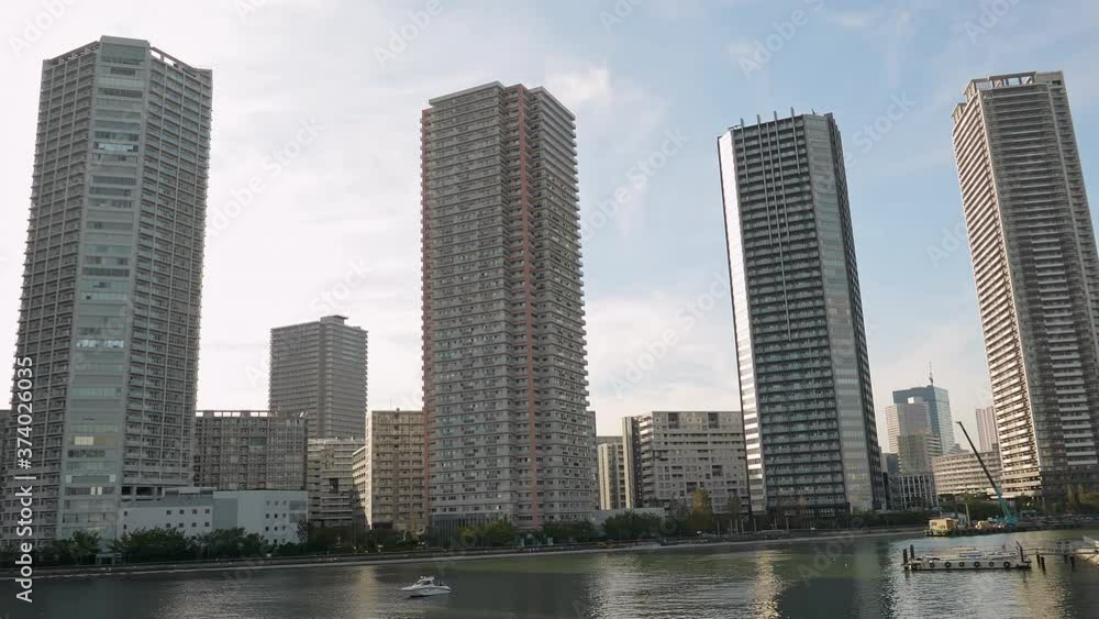 The cityscape view of the tower buildings in Tokyo Japan The cityscape view of the tower buildings in Tokyo Japan