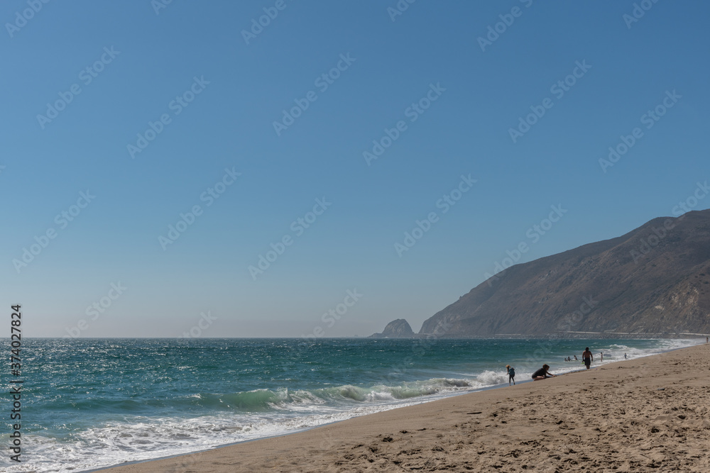 Scenic Point Mugu vista on a beautiful sunny summer day, Southern California