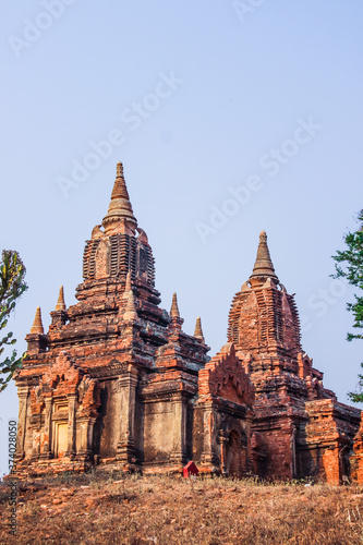 Beautiful ancient Buddhist temples and pagodas Bagan Myanmar Burma