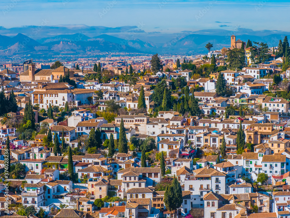 Panoramic view of Granada City