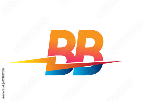 Letter BB logo with Lightning icon, letter combination Power Energy Logo design for Creative Power ideas, web, business and company.