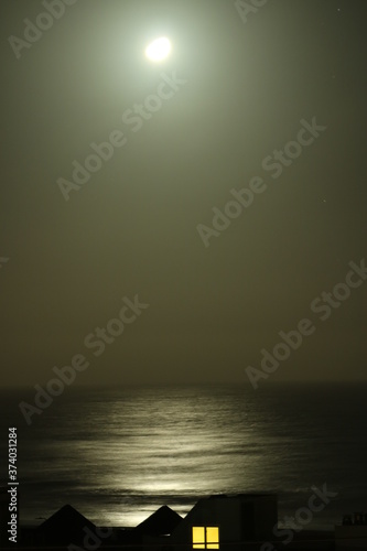 Moon Over the Pacific