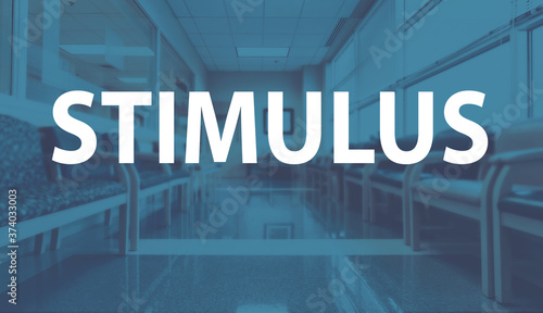 Stimulus theme with a medical office reception waiting room background