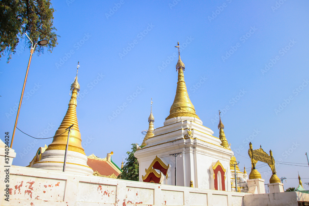 Beautiful Buddhist temples and pagodas Burma Myanmar