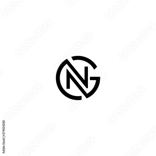 NG N G logo design template elements