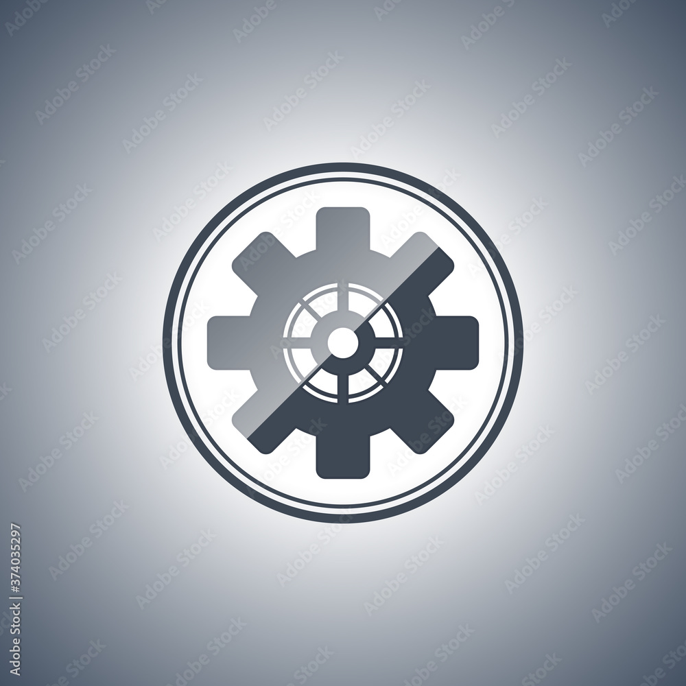 Gear symbol illustration Gear symbol illustration