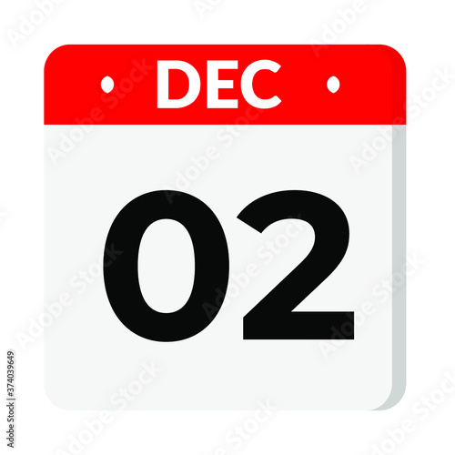 02 December calendar icon