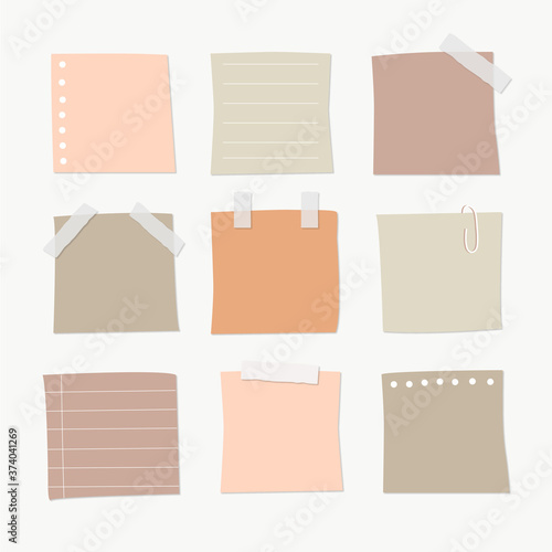 note paper set, tape sticky notes 