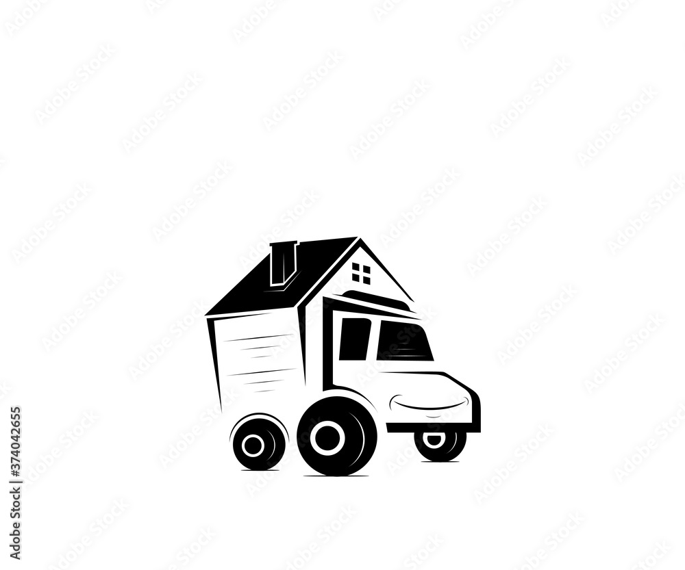 Home car logo design template Home car logo design template