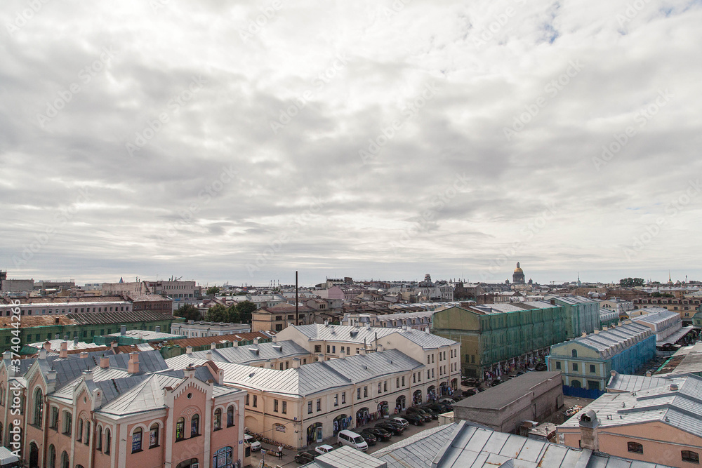 Saint Petersburg rooftop cityscape
