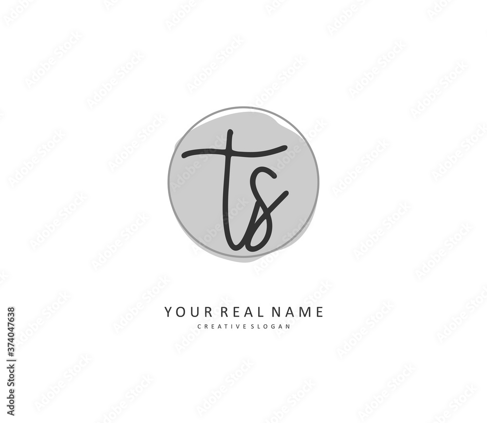 T S TS Initial letter handwriting and signature logo. A concept handwriting initial logo with template element. T S TS Initial letter handwriting and signature logo. A concept handwriting initial logo with template element.