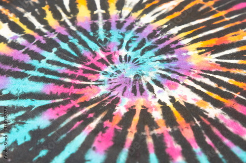 rainbow spiral tie dye colorful pattern.