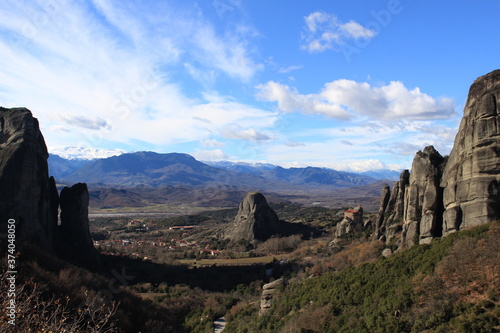 view of the valley of the mountains