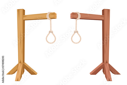 Gallows vector design illustration isolated on white background 