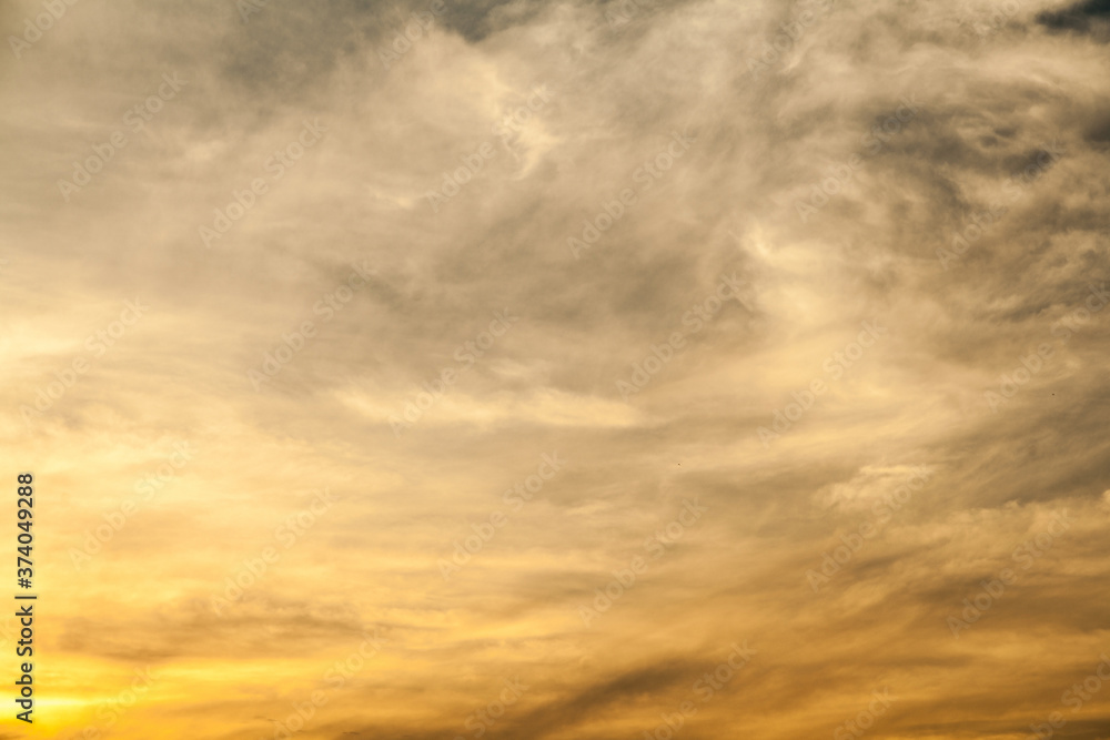 Fototapeta premium Sunset cloudy sky texture background