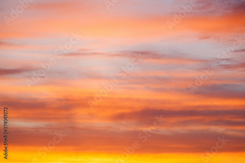 Sunset cloudy sky texture background