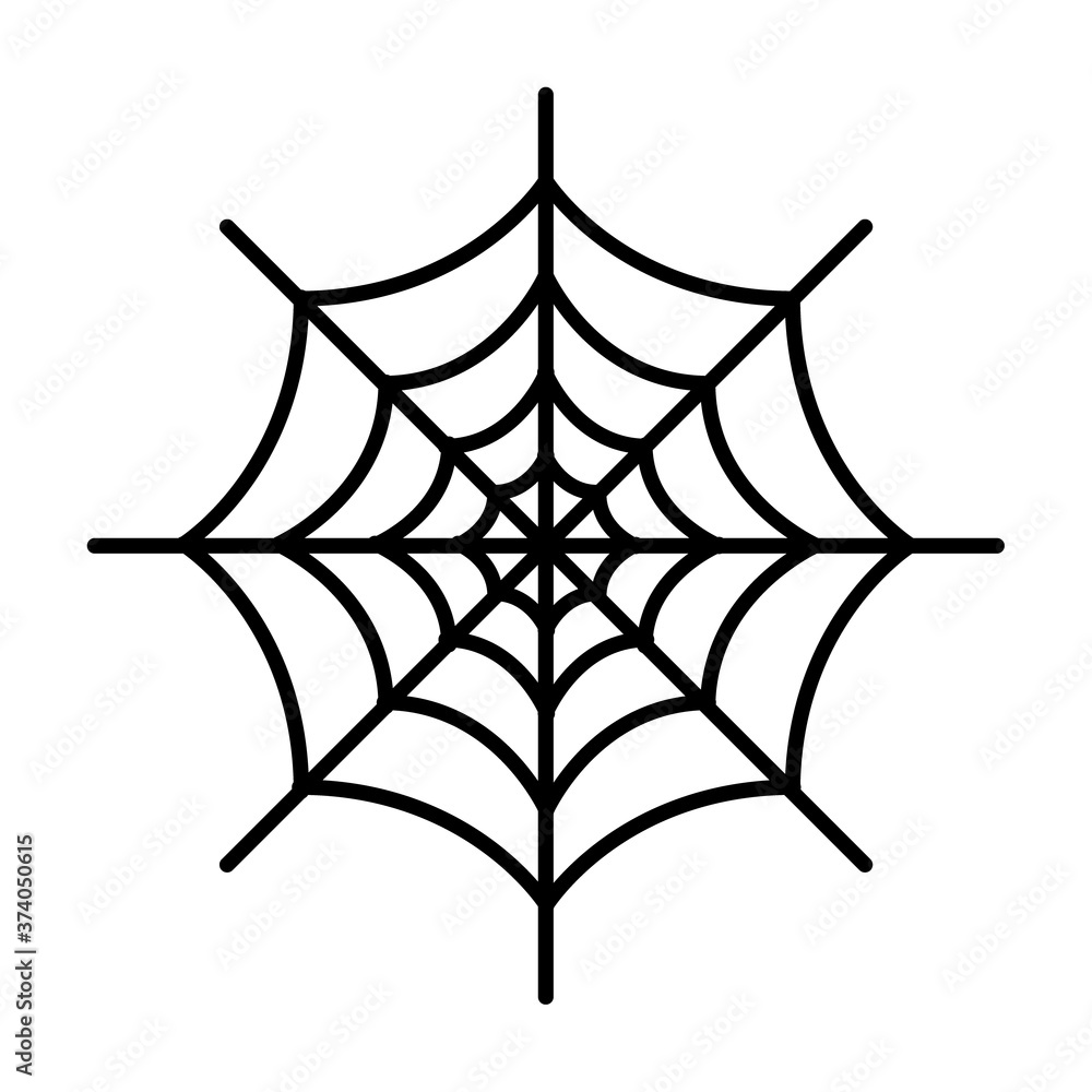 Spider web icon on isolated background Spider web icon on isolated background