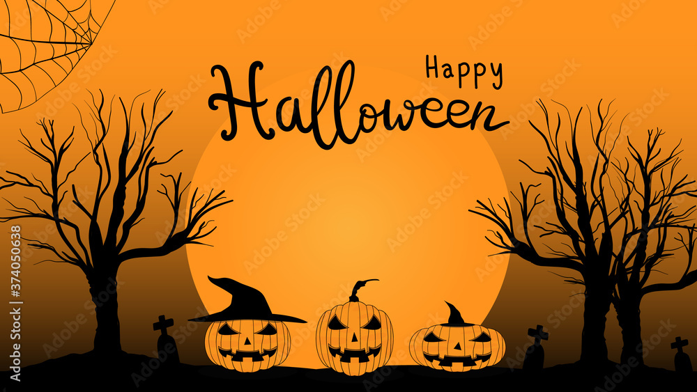 Halloween handwriting design
with Pumpkin ghost ,vector ilustration EPS 10 Halloween handwriting design
with Pumpkin ghost ,vector ilustration EPS 10