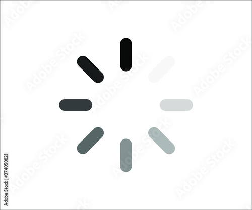 web loading icon-vector illustration, black color loading icon 