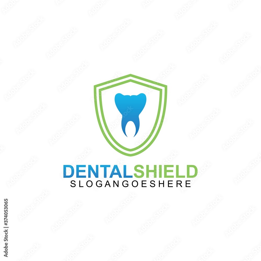 Dental shield Logo template design vector, emblem, design concept, creative symbol Dental shield Logo template design vector, emblem, design concept, creative symbol