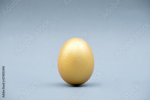 One golden egg that stands out, showing leadership, and business success strategies
