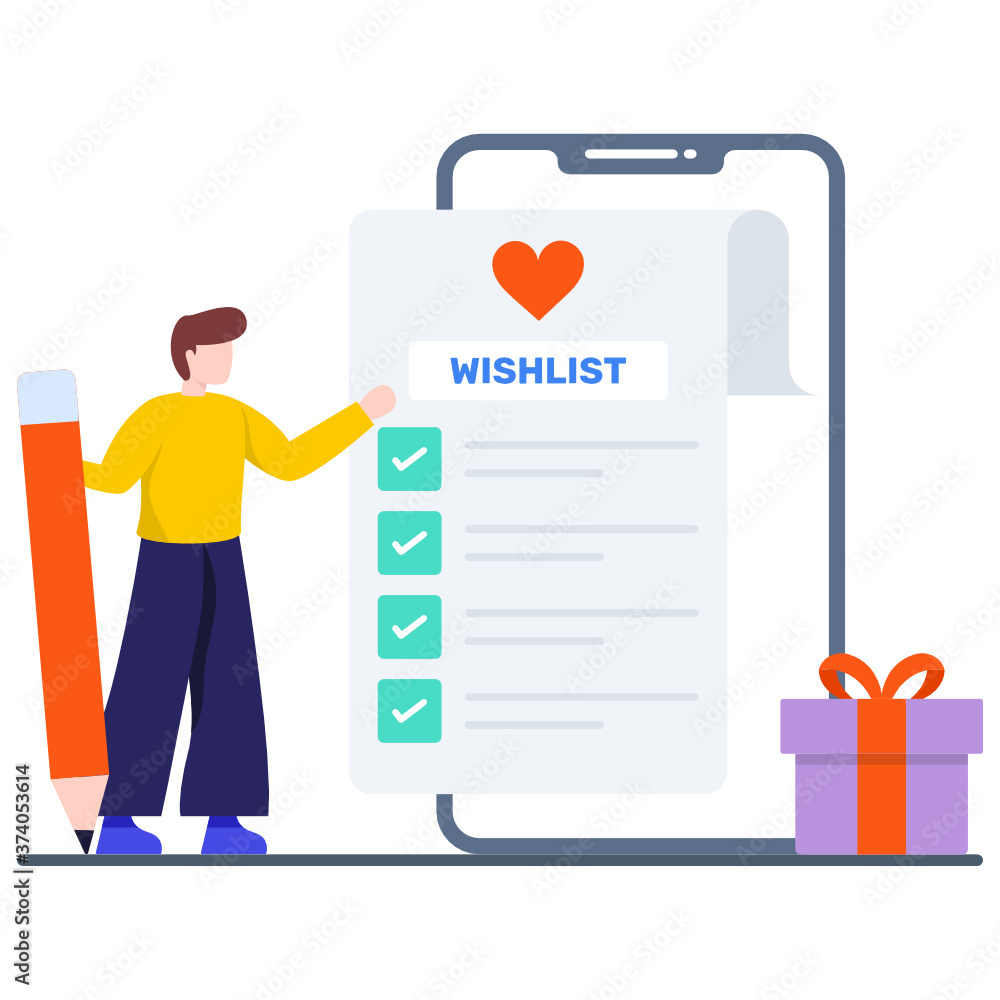 Checklist with heart inside mobile phone, wishlist concept vector
Checklist with heart inside mobile phone, wishlist concept vector