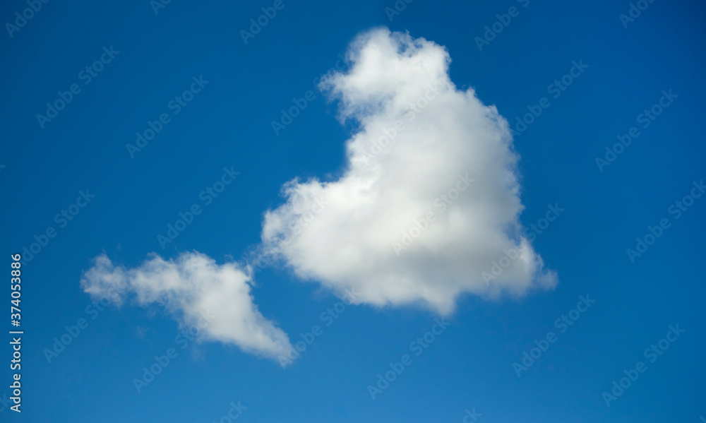 cloud in the blue sky in the form of a heart cloud in the blue sky in the form of a heart