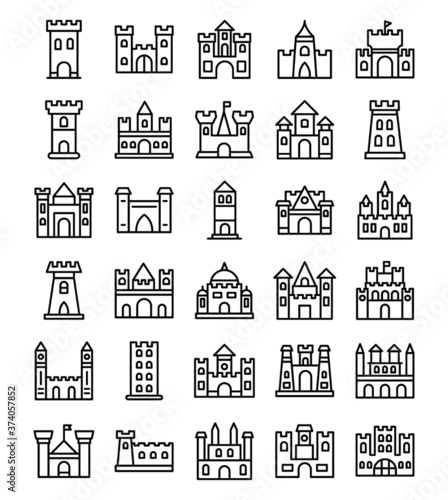 Medieval Times Castles Icons