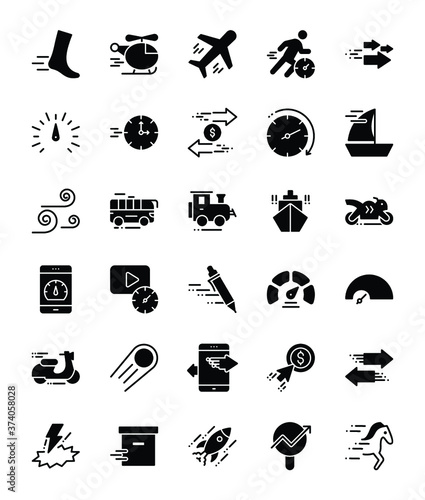 Speedy Design Elements Glyph Icons 