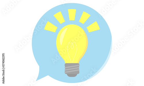 電球　ひらめき　アイコン　 light bulb ideas