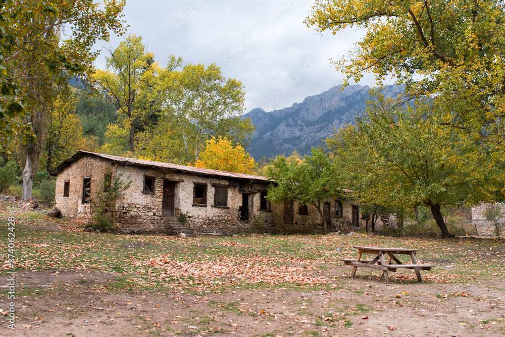 old barn in autumn old barn in autumn