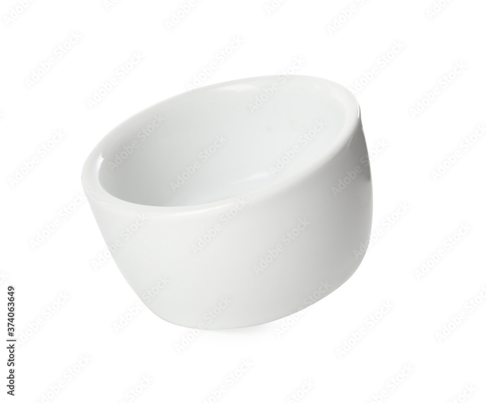 Clean empty ceramic bowl isolated on white Clean empty ceramic bowl isolated on white