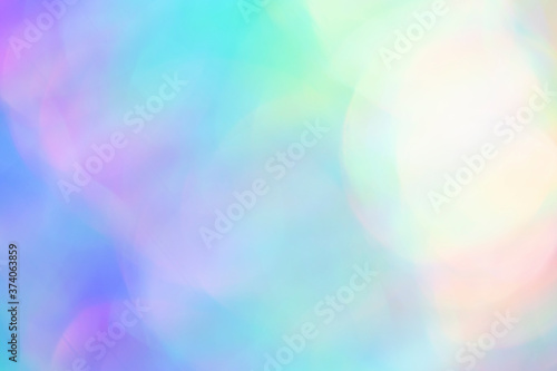close up blurred bokeh detail of holographic foil