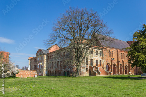 Historic monastery and surrounsing garden in Dargun, Germany