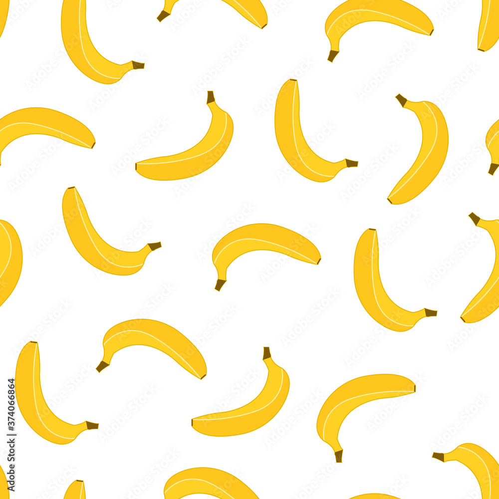 Bananas pattern background vector illustration 