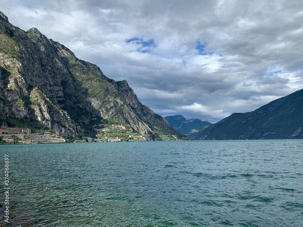 lake and mountains