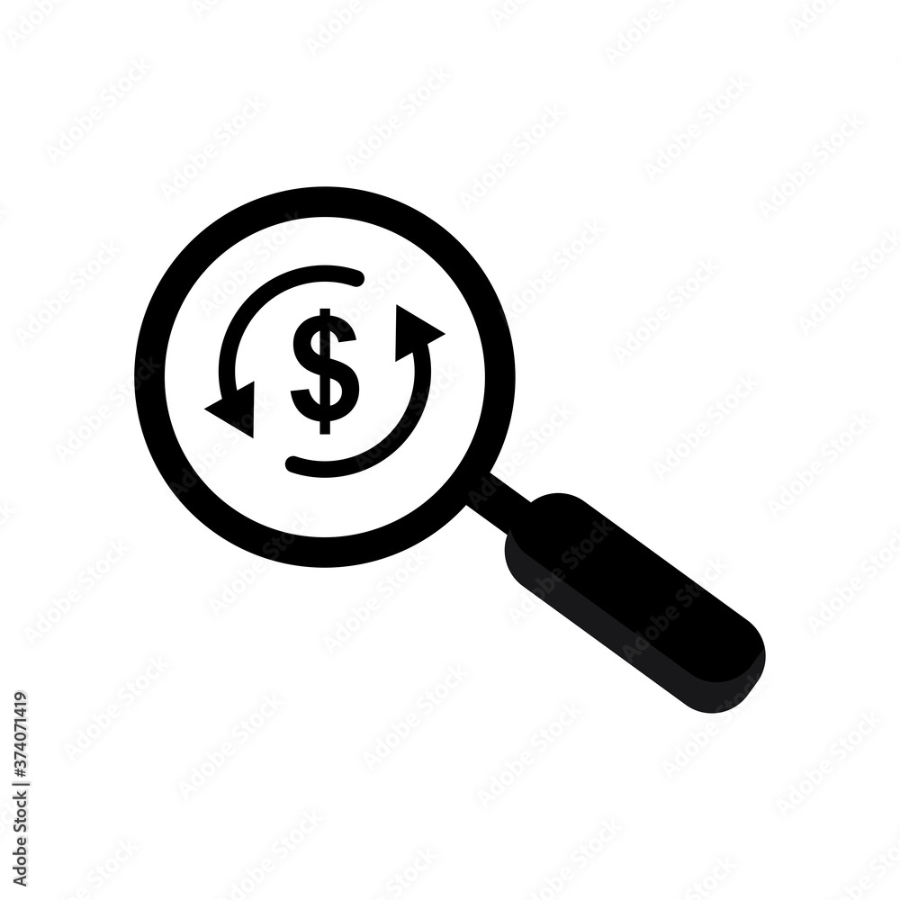 Business literacy searching icon. Design template vector Business literacy searching icon. Design template vector