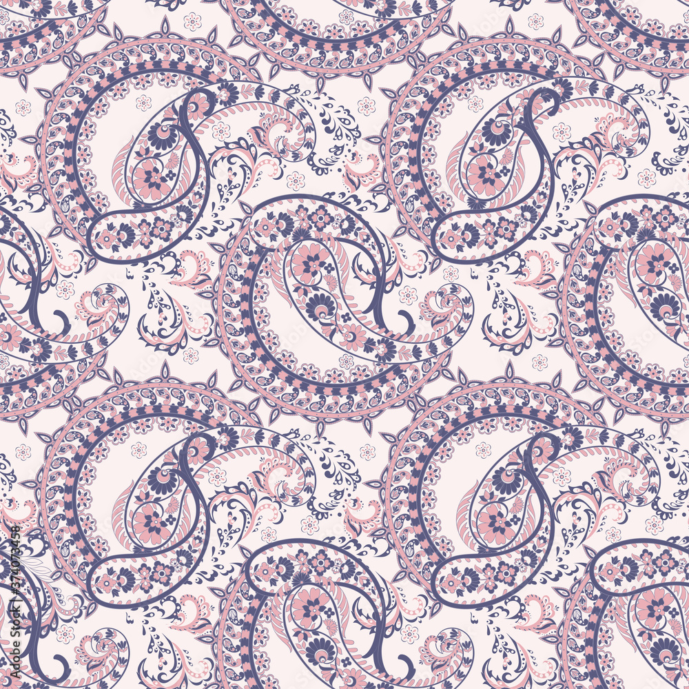 Paisley pattern. seamless vintage floral background