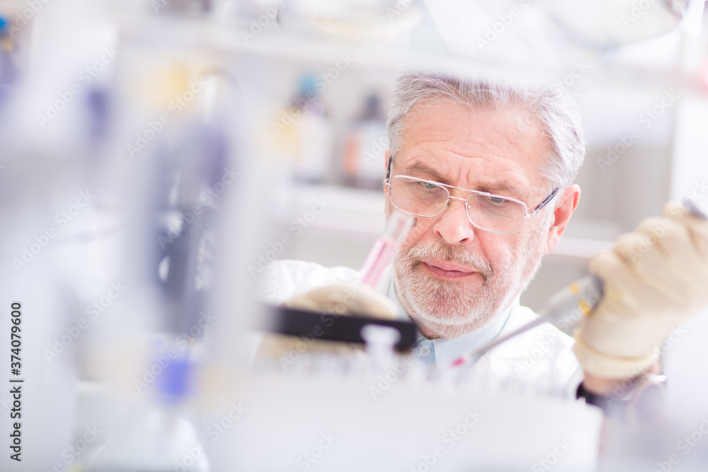 Life scientist researching in laboratory. Life sciences study living organisms on the level of microorganisms, viruses, human, animal and plant cells, genes, DNA... Life scientist researching in laboratory. Life sciences study living organisms on the level of microorganisms, viruses, human, animal and plant cells, genes, DNA...
