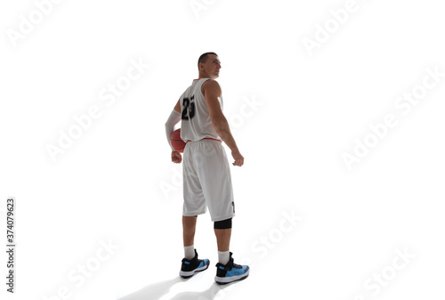 Basketball players isolated on white. © VIAR PRO studio