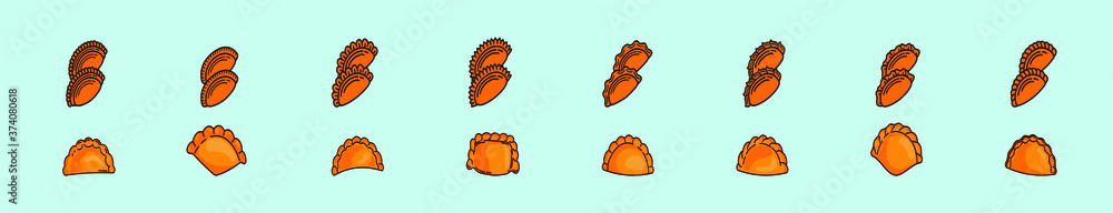 a set of empanadas vector illustration a set of empanadas vector illustration