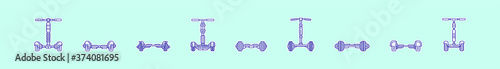 segway vector illustration in flat style