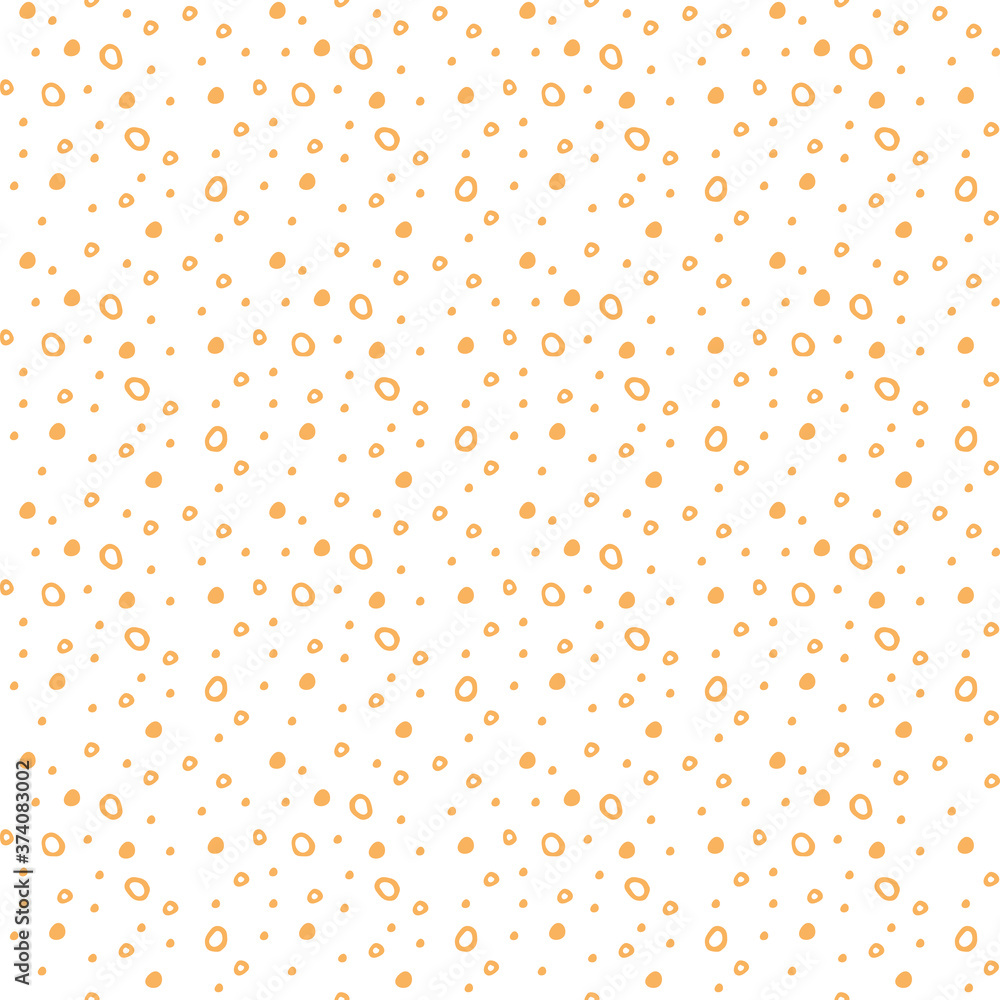 seamless pattern with small orange dots and points seamless pattern with small orange dots and points